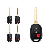 Lots of 5 Remote Car Key Fob Replacement for 2014 2015 2016 Toyota Prius HYQ12BEL H Chip